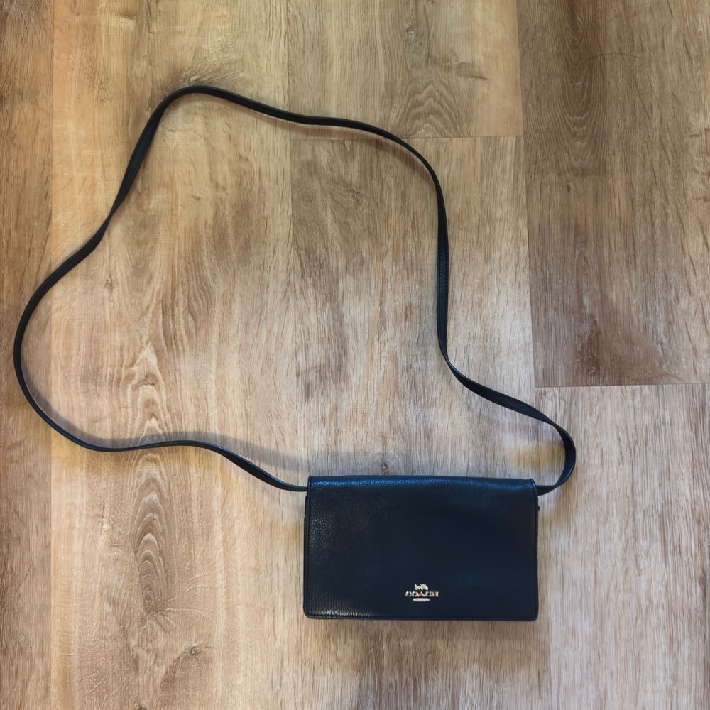 Coach Midnight Black Crossbody Bag